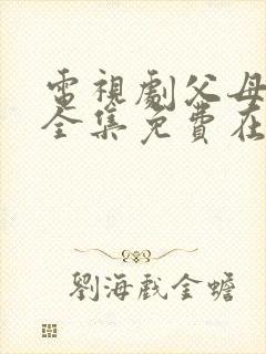 电视剧父母爱情全集免费在线观看