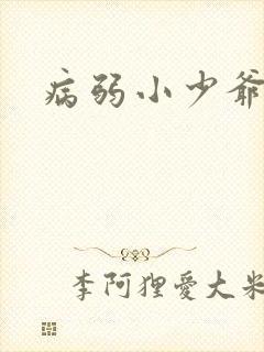 病弱小少爷封面