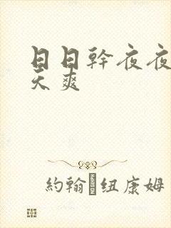 日日干夜夜操天天爽封面