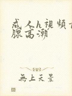 成人h视频前列腺高潮