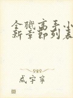 全职高手小说最新章节列表最