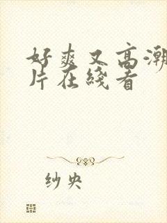 好爽又高潮了毛片在线看