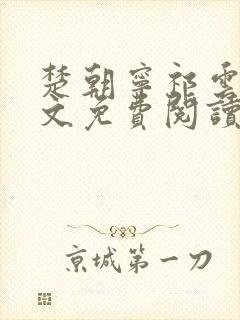 楚朝宁祁云瑾全文免费阅读封面