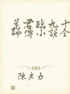 叶君临九十九个师傅小说全集正版封面