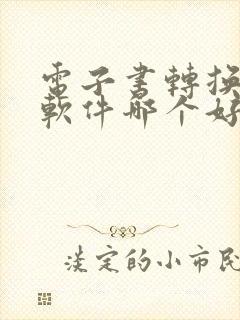 电子书转换听书软件哪个好