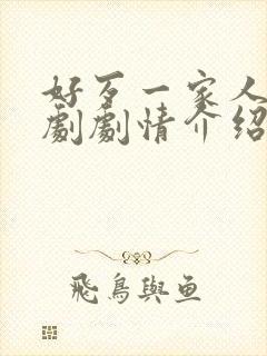 好歹一家人电视剧剧情介绍