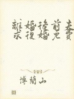 离婚后前夫哭着求复婚免费阅读