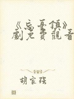 《忘忧镇》电视剧免费观看