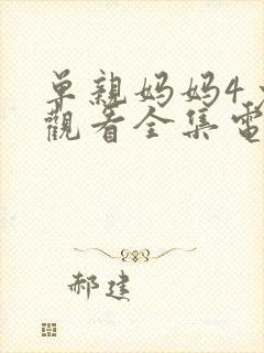 单亲妈妈4免费观看全集电视剧