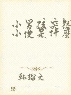 小男孩突然频繁小便是什么原因