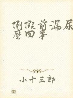 例假前漏尿是怎么回事封面