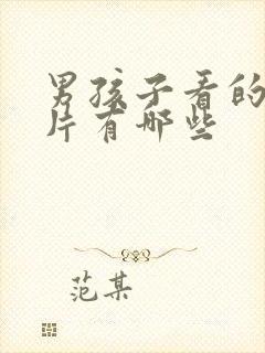 男孩子看的动画片有哪些