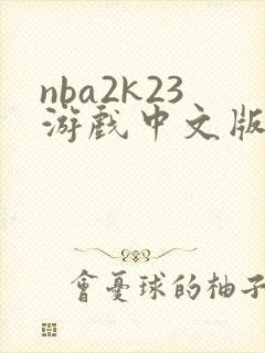 nba2k23游戏中文版下载