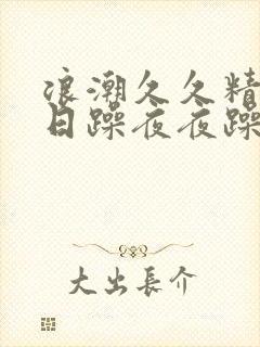 浪潮久久精品日日躁夜夜躁