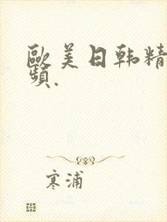 欧美日韩精品视频.