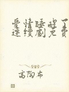 爱情睡醒了电视连续剧免费观看