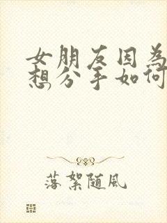 女朋友因为累了想分手如何挽回