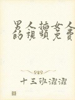 男人插女人下面的视频免费在线观看