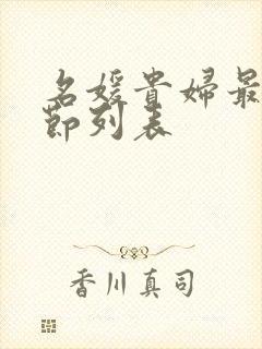 名媛贵妇最新章节列表