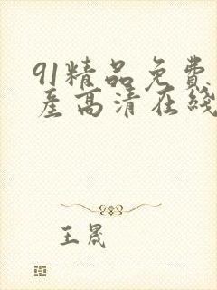 91精品免费国产高清在线