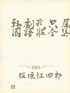 韩剧我只属于你国语版全集封面