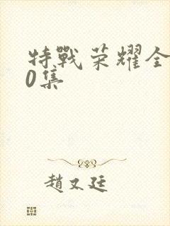 特战荣耀全集40集