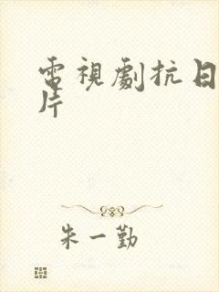 电视剧抗日谍战片封面