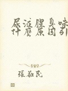 尿液腥臭味很重什么原因引起的封面