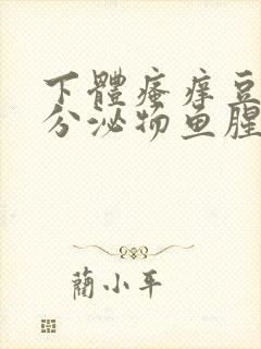 下体瘙痒豆腐渣分泌物鱼腥味