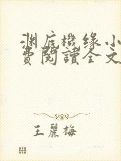 渊底机缘小说免费阅读全文封面