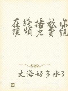 在线播放你懂得视频免费观看