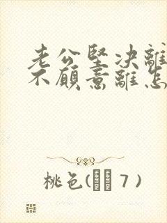 老公坚决离婚我不愿意离怎样解决