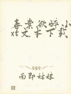 春棠欲醉小说txt文本下载