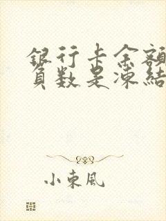 银行卡余额显示负数是冻结了吗?怎么解冻?