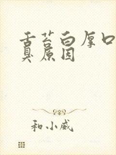 舌苔白厚口苦口臭原因