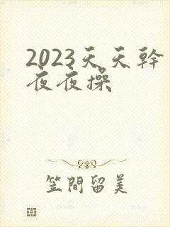 2023天天干夜夜操