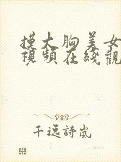 摸大胸美女的胸视频在线观看封面