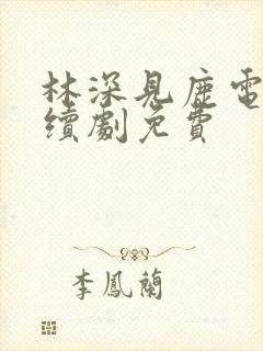 林深见鹿电视连续剧免费