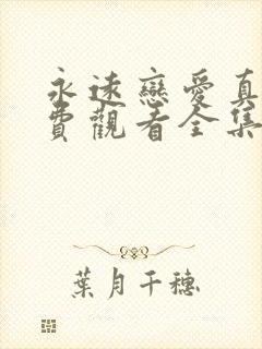 永远恋爱真美免费观看全集封面