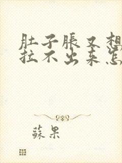 肚子胀又想拉屎拉不出来怎么回事