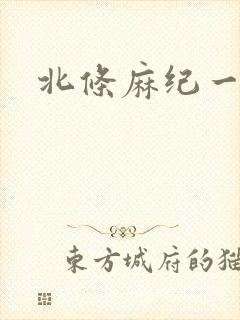 北条麻纪一本封面