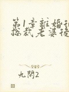 第1章离婚后,总裁老婆后悔了