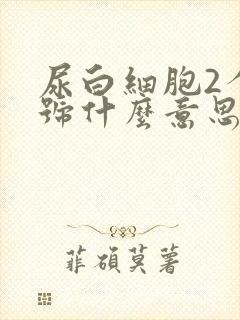 尿白细胞2个加号什么意思封面