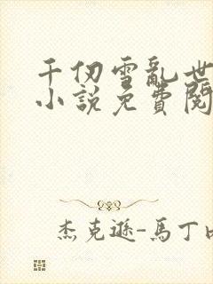 千仞雪乱世浮殇小说免费阅读封面