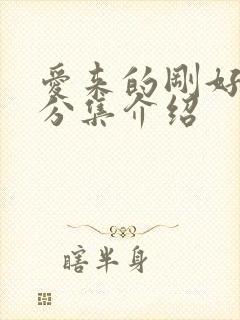 爱来的刚好剧情分集介绍