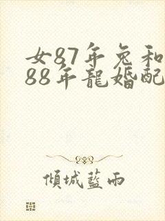 女87年兔和男88年龙婚配封面