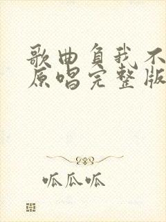 歌曲负我不负她原唱完整版歌词