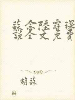 苏念陆霆琛的小说全文免费阅读