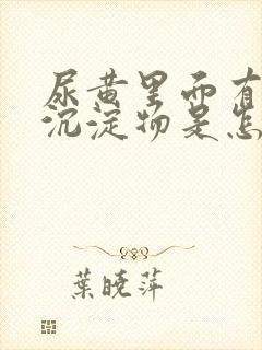 尿黄里面有白色沉淀物是怎么回事