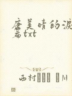 唐美晴的泪番外篇txt封面